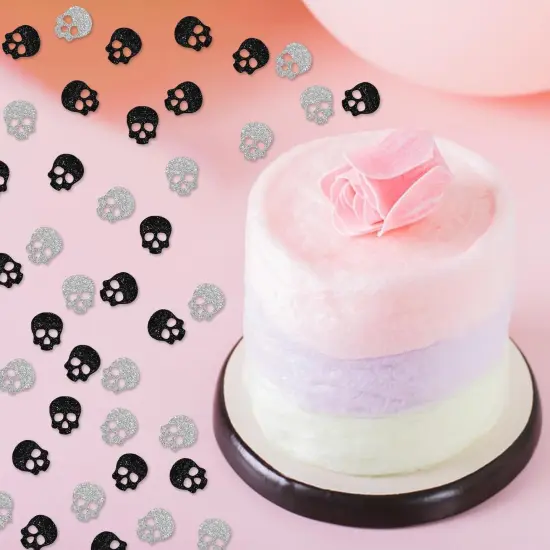 120pcs Skull Confetti, Skeleton Paper {4}