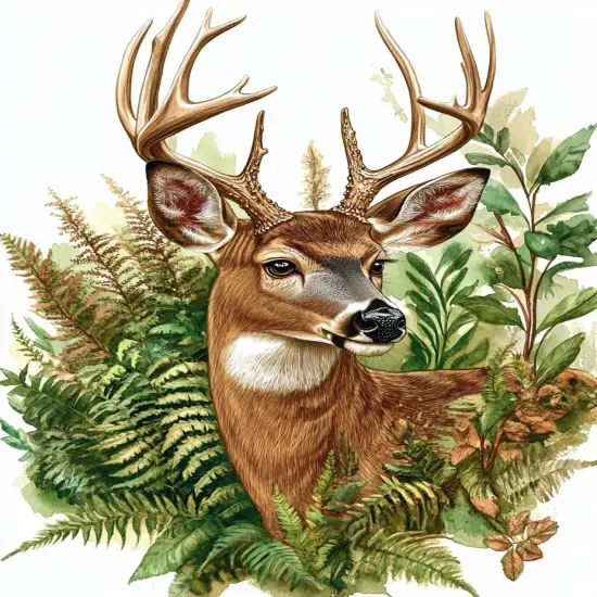 5D Deer Diamond Painting Kits - 11.8x15.7 Inch {1}