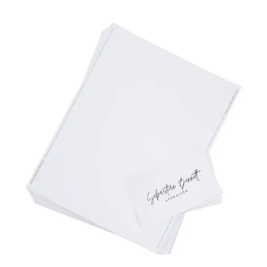 Printable Business Cards for Self Adhesive Sleeves (3.75x2.36 In, 50 Sheets/500 Pieces) White {1}