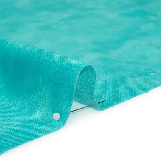 1 Yard Tiffany Blue Quilting Cotton Fabric Printed Fresco Texture , 44" Wide {2}