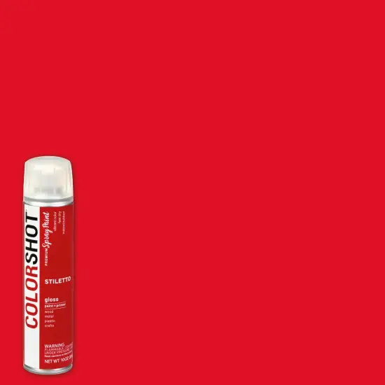 COLORSHOT Gloss Spray Paint Stiletto (Red) 10 oz. 4 Pack {2}