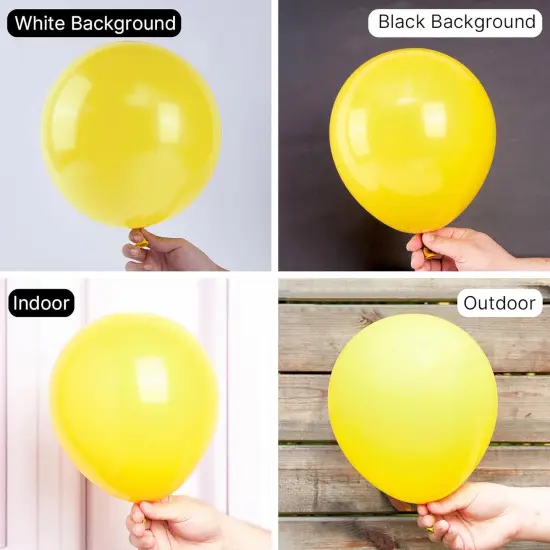 Yellow Balloons 142 pcs Yellow Balloons Different Sizes Pack of 18 12 10 5 Inch Balloon Arch Kit Yellow Balloon Garland {2}