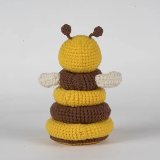 Crochet Kit for Beginners, 1 Bee Designs, Crochet Starter Kit with Step-by-Step Video Tutorials, Yarns, Hooks, Instruction, and Accessories to Make Crochet Bee {4}