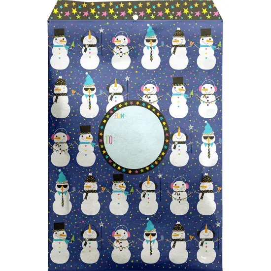 Pack/6: Snowman Party Theme Mailing Envelope - 11 x 1/2 x 15-1/2" {1}
