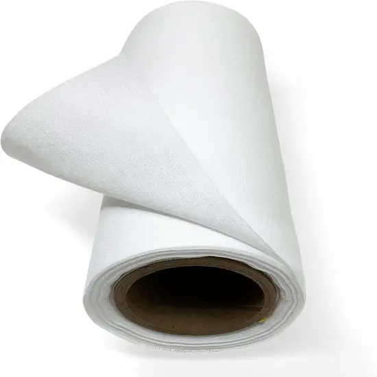 9" x 5 yd Fusible White 100% Cotton Woven Iron On Interfacing {1}