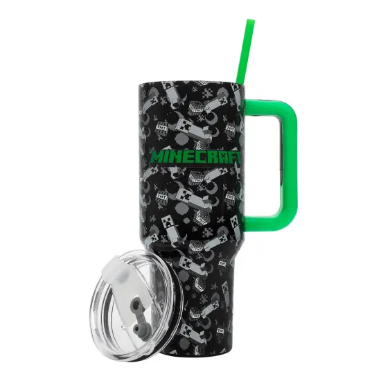Minecraft 40oz Black Stainless Tumbler {4}