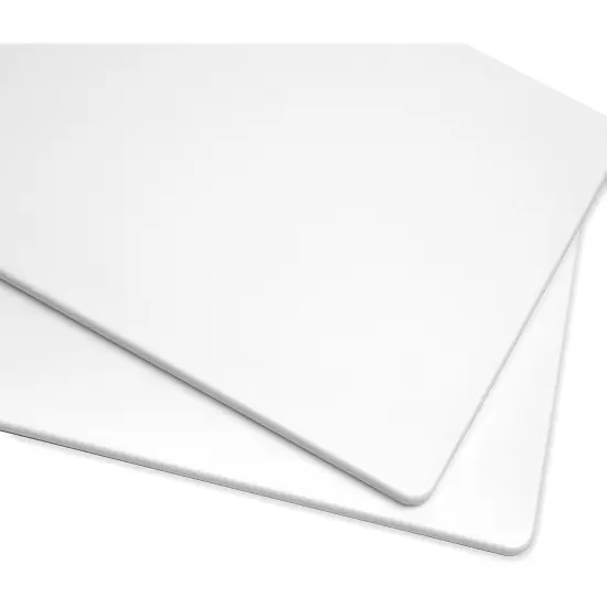 Plastic Cutting Boards for Kitchen (White, 7.75 x 11.75 In, 2 Pack) {5}
