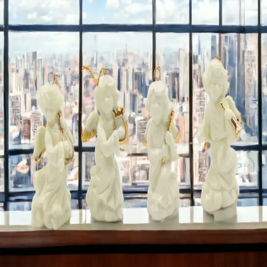 Ceramic Angel Ornaments-Set of 4, Home D&eacute;cor, Gift for Her, Gift for Mom, Christmas D&eacute;cor {1}