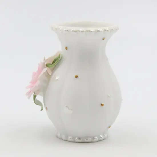 Ceramic Wedding Rose Vase, Wedding D&eacute;cor or Gift, Anniversary D&eacute;cor or Gift, Home D&eacute;cor, Vanity Decor {3}