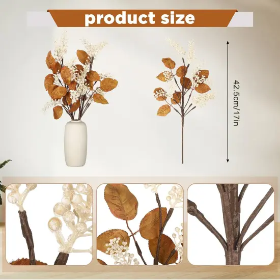 6 Pack Artificial Fall Berry Stems {2}