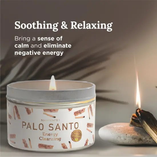 Magnificent 101 Long Lasting Palo Santo Smudge Candle | 6 Oz - 35-Hour Burn | Essential Oils, 100% Natural Ingredients | Smoke Free, Petroleum Free Candle to Cleanse Your Home Brown {4}