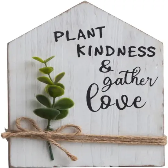 Spring Decor, Home Decor Accents, Wood Decorations for Home, Spring Ornaments with Eucalyptus {3}