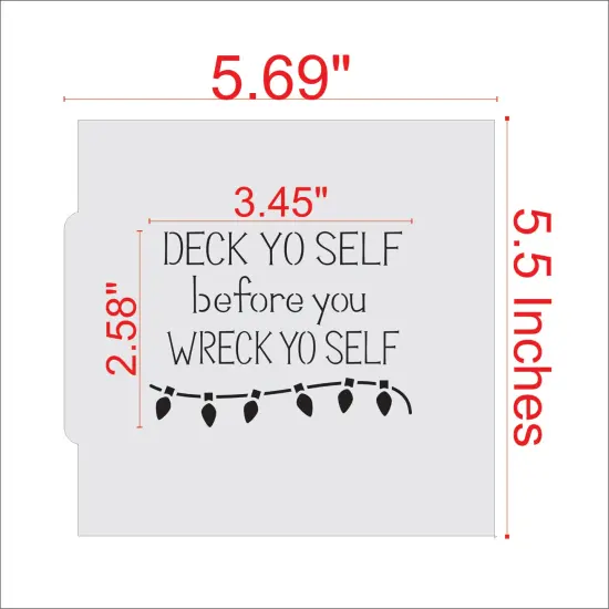 Deck Yo Self Cookie Stencil {2}