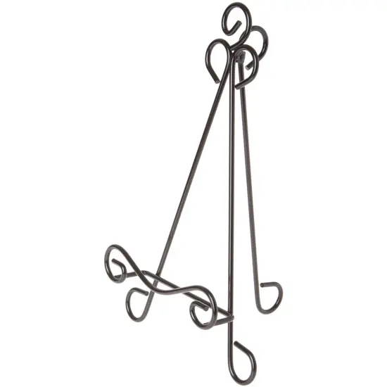 Bard's Black Metal Easel, 13" H x 7.5" W x 8" D (For 9" - 11.5" Plates) {1}