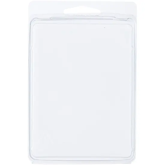 Collecting Warehouse Clear Plastic Clamshell Package / Storage Container, 4.4375" H x 3.3125" W x 0.75" D {1}