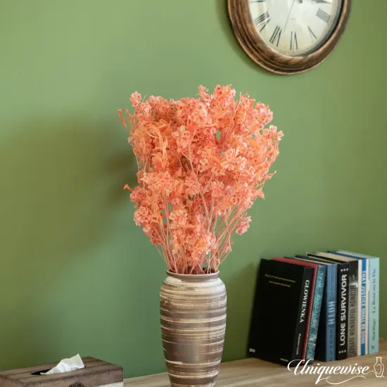 Uniquewise Preserved Real Floral Stems Chic Vase Fillers & Accents for Bouquets Centerpieces & Ornamental Displays Ideal for Home Office Boutique Cafe Resto Bar and Event Decor Pink pansy {5}