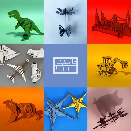 Little & Wood: Woodlet: Medium - Statue Of Liberty - 3D Wooden Kit-Set, New York Landmark Construction Puzzle, Pop Build Fun, Easy Assembly, Ages 6+ {7}