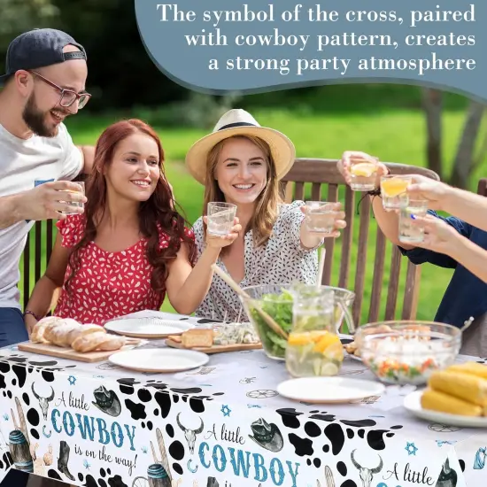 3 Pcs Western Cowboy Party Tablecloth {5}