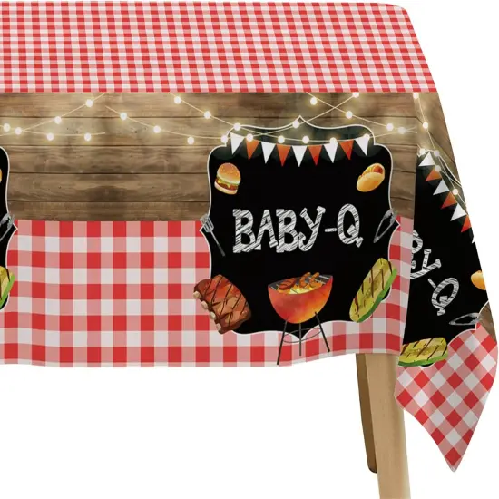 Baby Q Baby Shower Tablecloth Decoration {4}