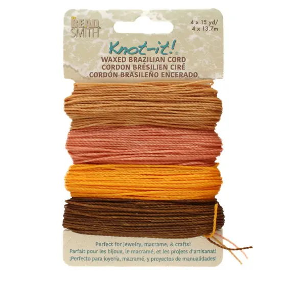 The Beadsmith Brazillian Waxed Cord Mix Pumkin Spice {1}