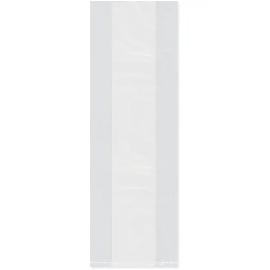 Plymor 6" x 3" x 18" (Pack of 100), 2 Mil Gusseted Plastic Bags {1}