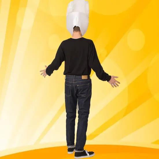 Funny Fork White Adult Costume One Piece Lightweight Halloween Party Outfit {6}