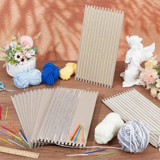 36Pcs Cardboard Weaving Looms Kit (No Wool Yarn) {4}