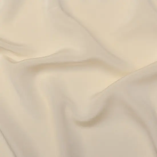1 Yard Bone Silk Lightweight 4-Ply Crepe Solid Luxury Apparel Material 33 inch Width {1}