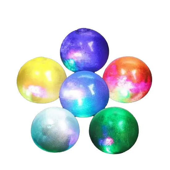 Flashing Galaxy Squeeze Ball - 12 Pieces {1}
