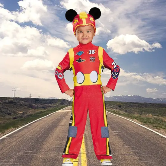 Toddler Classic Roadster Racers Mickey Costume Perfect for Birthday Party {1}