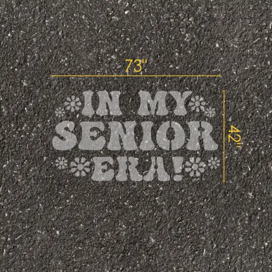 In My Senior Era Parking Space Stencil | High School Senior Parking Spot Stencil | Reusable Stencil | Stencil Ease | {5}