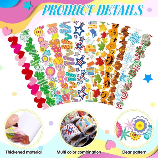 12 Rolls 394 ft Holiday Bulletin Board Borders Seasonal Bulletin Board {3}