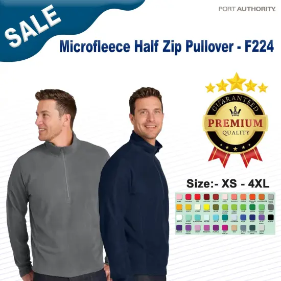 Port Authority&reg; Microfleece Half Zip Pullover Black {2}