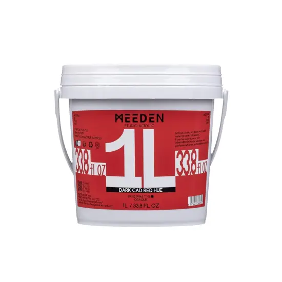 MEEDEN Studio Acrylic Paint-Dark Cad Red Hue, 1L / 33.8 oz {1}