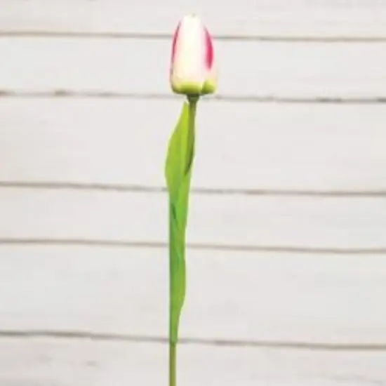Faux Tulip Floral Stem Champagne {2}
