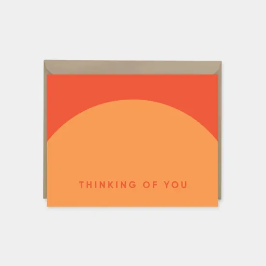 Geo Thinking of You Card, Colorful {5}