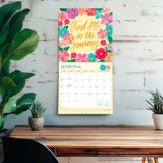 Bonnie Marcus OFFICIAL | 2026 12 x 24 Inch (Hanging) Monthly Square Wall Calendar | Foil Stamped Cover | Plastic-Free {5}