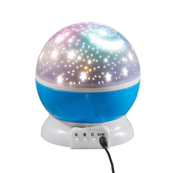 Collections Etc Night Light Rotating Star Projector with USB Port {4}