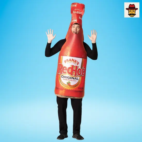Franks Red Hot Bottle Costume Featuring a Photorealistic Foam Tunic {1}