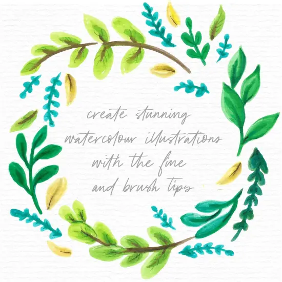 60 Dual Tip Marker Pens {3}