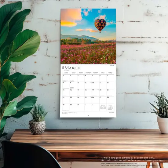 Motivation | 2026 12 x 24 Inch (Hanging) Monthly Square Wall Calendar | Foil Stamped Cover | Plastic-Free {5}