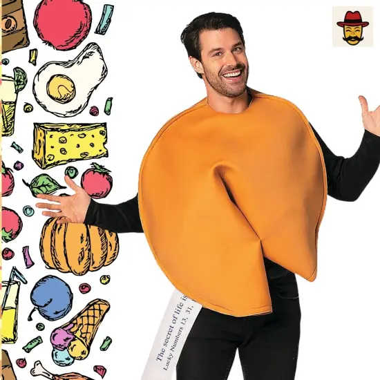 Fortune Cookie Costume Funny Food Tunic For Halloween Or Party Wear {5}