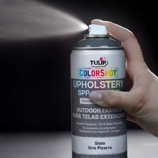 Tulip ColorShot Outdoor Fabric Upholstery Spray Slate 4 Pack {6}