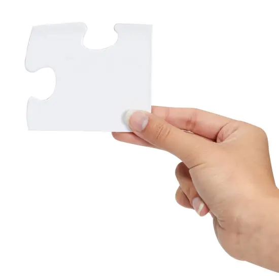 100 Pieces Blank Puzzles to Draw On, 27x36 inches Large Make Your Own Jigsaw Puzzle for DIY Wedding Guest Book, Kids Crafts White {6}