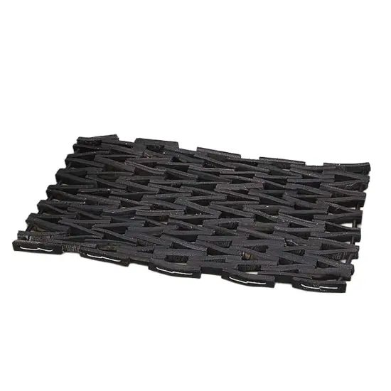 Norman Librett Recycled Heavy Duty Outdoor Rubber Tire Doormat, 27 x 16 in {4}