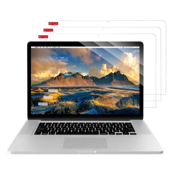 3 Pack Screen Protector, Compatible with MacBook Pro 16" (Thunderbolt 3/USB C) 2019/2020 release A2141 (Clear) {3}