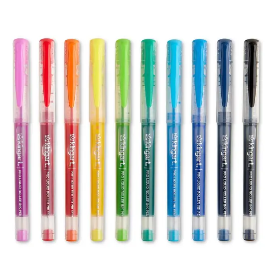 KINGART&reg; PRO Liquid Roller Ink Pens, 10 Colors {5}