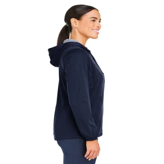 North End&reg; Ladies' Network Lightweight Jacket CLASSC NAVY HTHR {4}