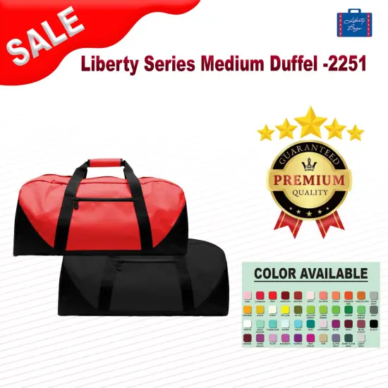 Liberty Bags&reg; Liberty Series Medium Duffel BLACK {2}