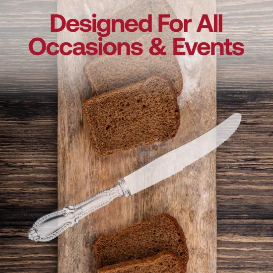 Clear Baroque Disposable Plastic Dinner Knives (480 Knives) {6}